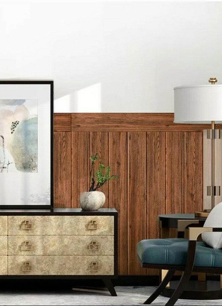 3D Obkladový panel Tmavé dřevo PW201, 70x70 cm