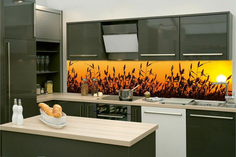 Fototapeta do kuchyně KI260-128 Reeds 260 x 60 cm