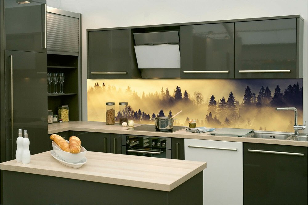Fototapeta do kuchyně KI260-142 Fog 260 x 60 cm