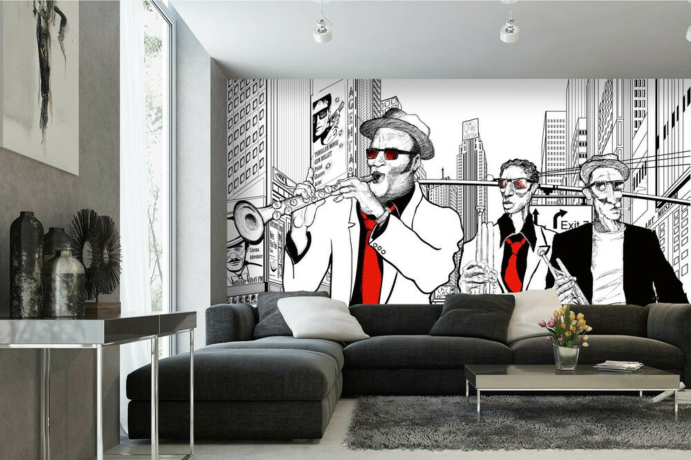 Vliesová fototapeta Retro Jazz 375 x 250 cm MS-5-2931