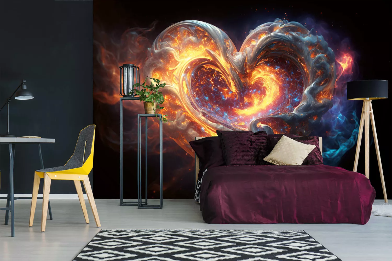 DIMEX vliesová fototapeta Golden Heart 375 x 250 cm MS-5-AI-0014