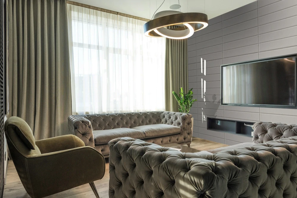 3D samolepicí VELVET obklad šedý - 0,69 x 1,4 m