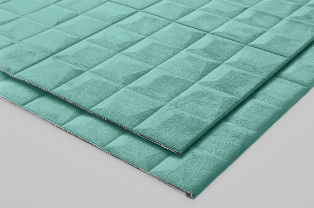 3D samolepicí VELVET obklad mintový - 0,69 x 1,4 m