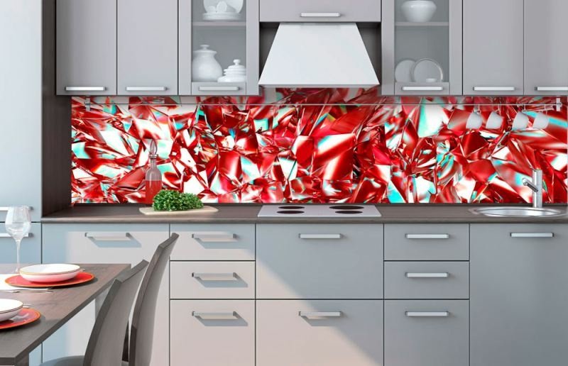 Fototapeta na linku Red Crystal 260 x 60 cm | KI260-071