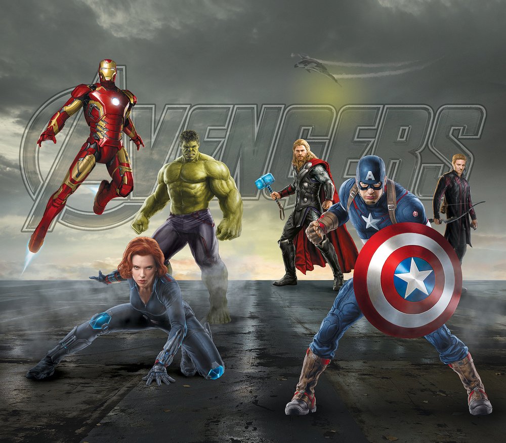 Textilní závěs AVENGERS FCS XL 4330 - 180 x 160 cm