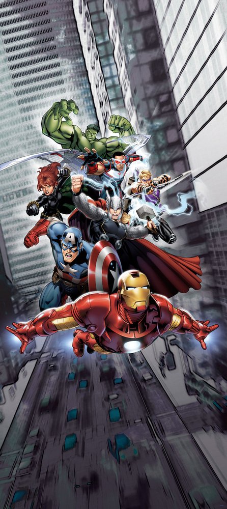 Textilní závěs AVENGERS FCS L 7168 - 140 x 245 cm