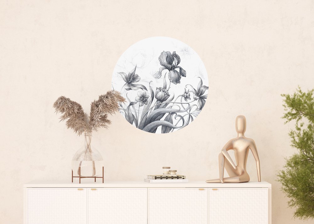 Samolepicí fototapeta CR3212 Vintage Flowers 70 x 70 cm