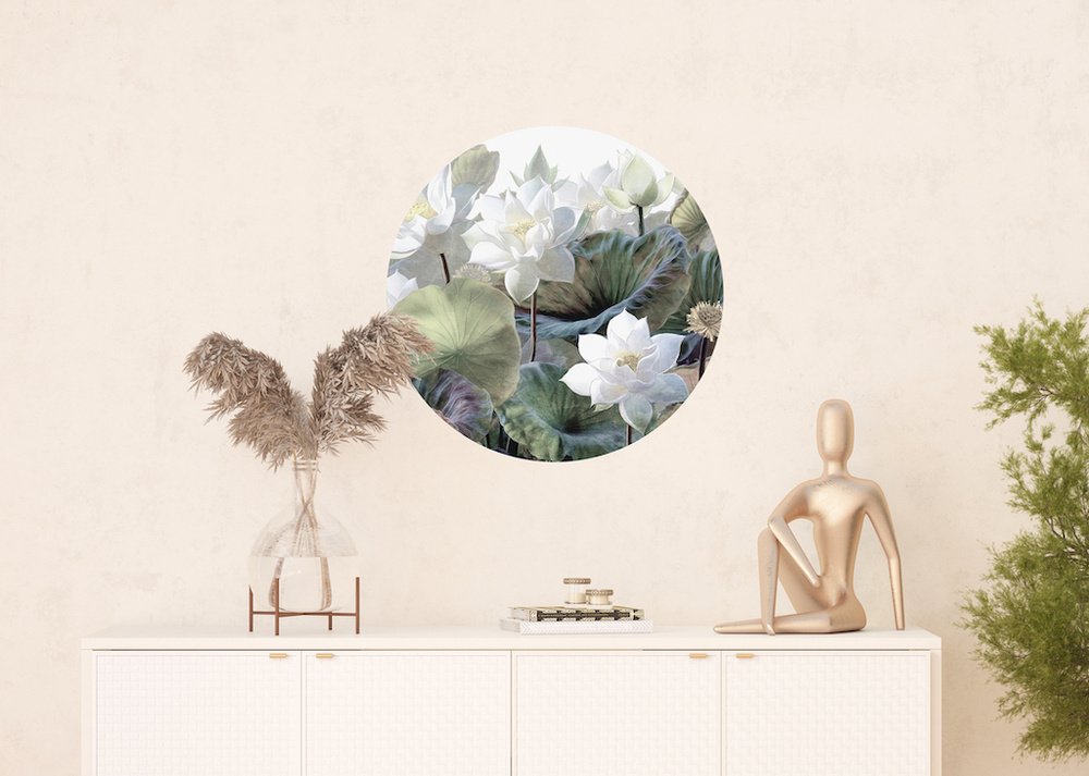 Samolepicí fototapeta CR3234 Embossed Flowers 70 x 70 cm
