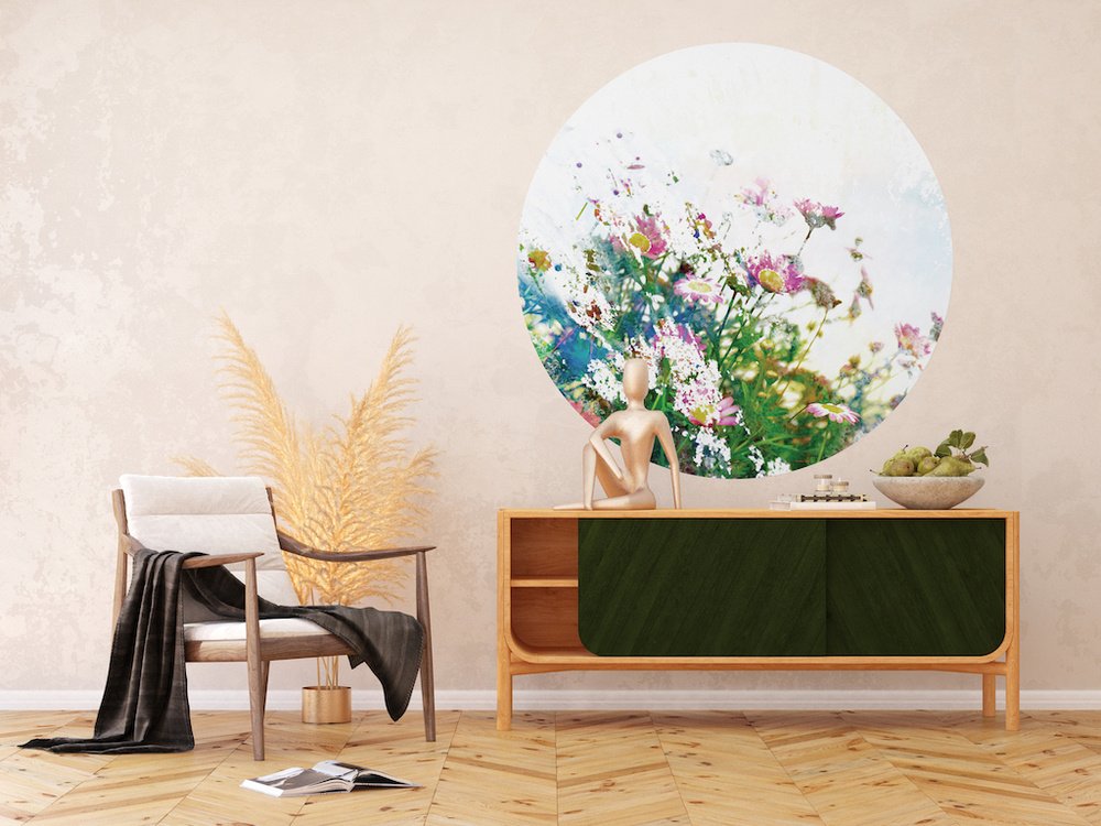 Samolepicí fototapeta CR3301 Field Flowers 140 x 140 cm