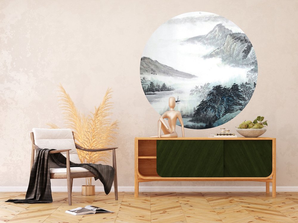Samolepicí fototapeta CR3316 Oriental Watercolor 140 x 140 cm