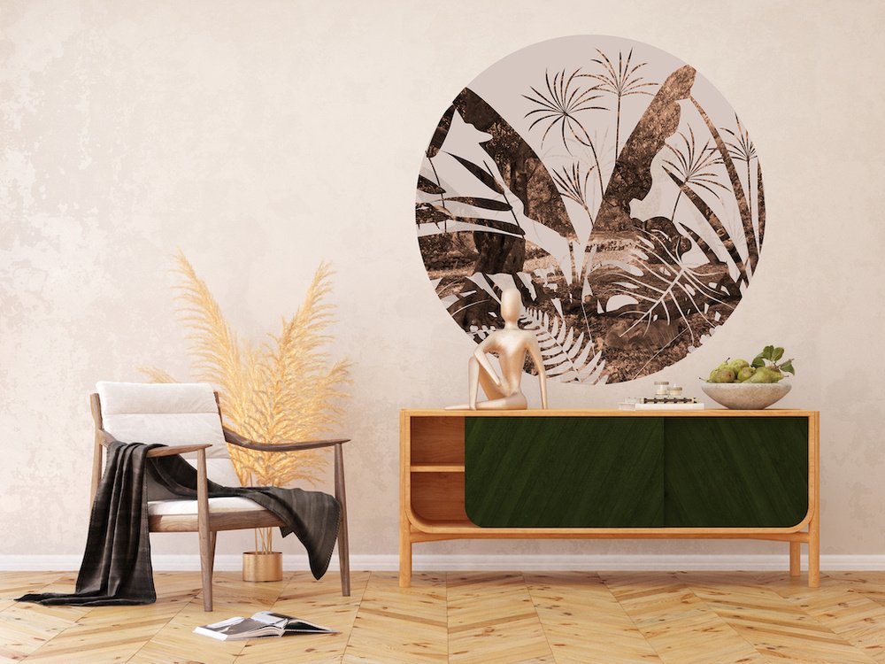 Samolepicí fototapeta CR3326 Floral Grunge 140 x 140 cm