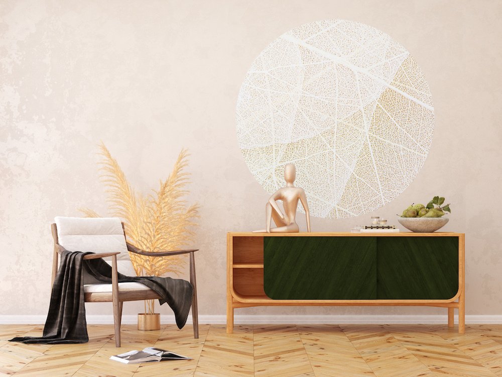 Samolepicí fototapeta CR3331 White Paths 140 x 140 cm