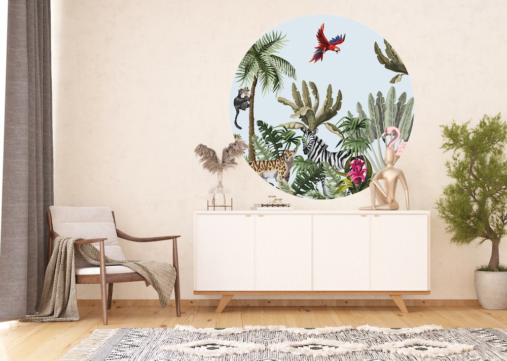 Samolepicí fototapeta CR3335 Vector Jungle 140 x 140 cm