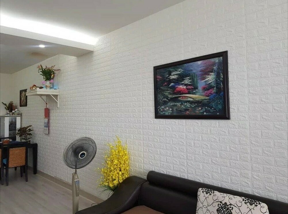 3D Obkladový panel Bílá cihla PB3501, 70x77 cm