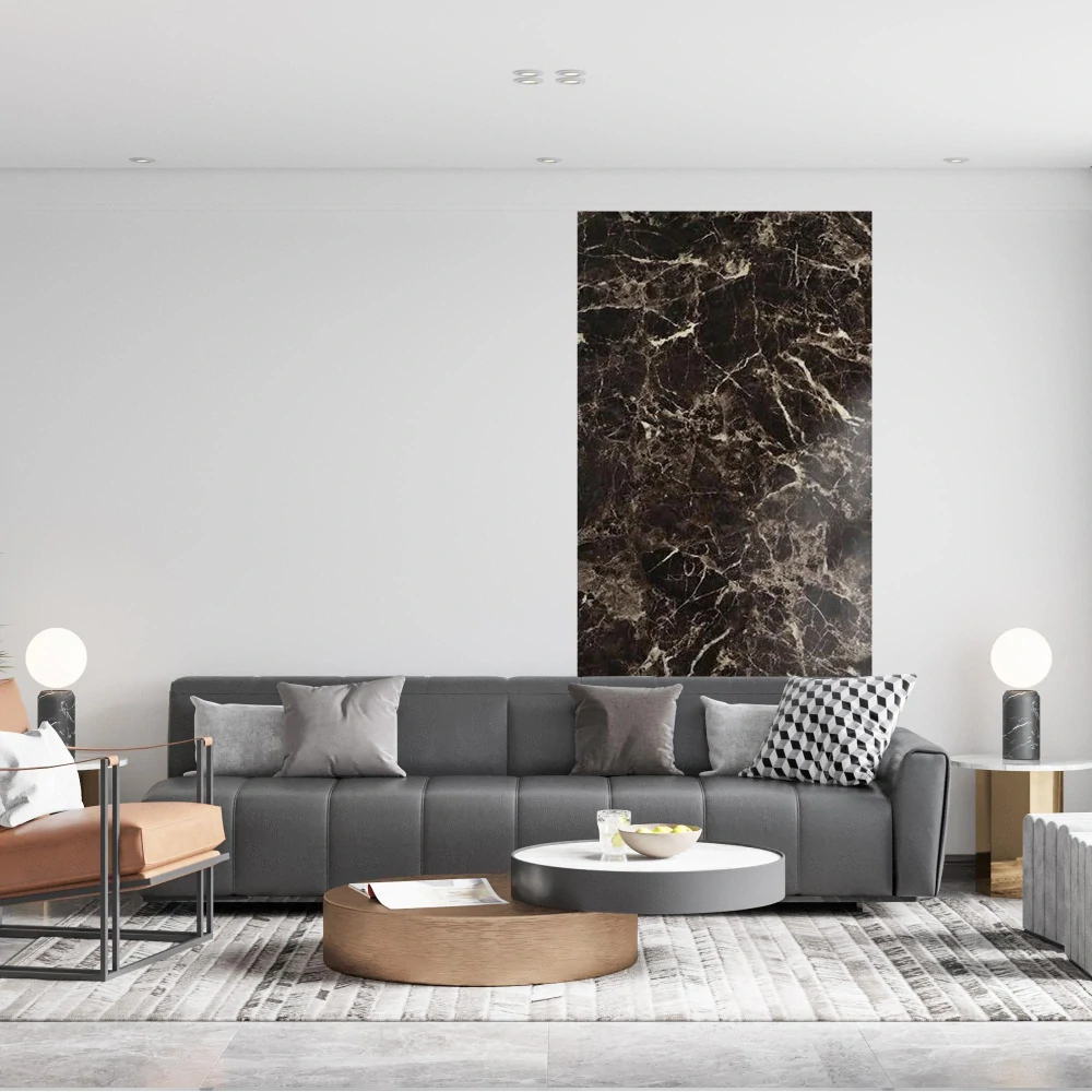 Samolepicí obklad Mramor černý 120 x 280 cm