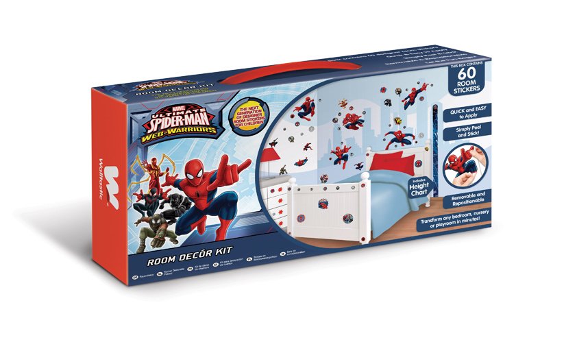 Samolepky na zeď Walltastic Spiderman