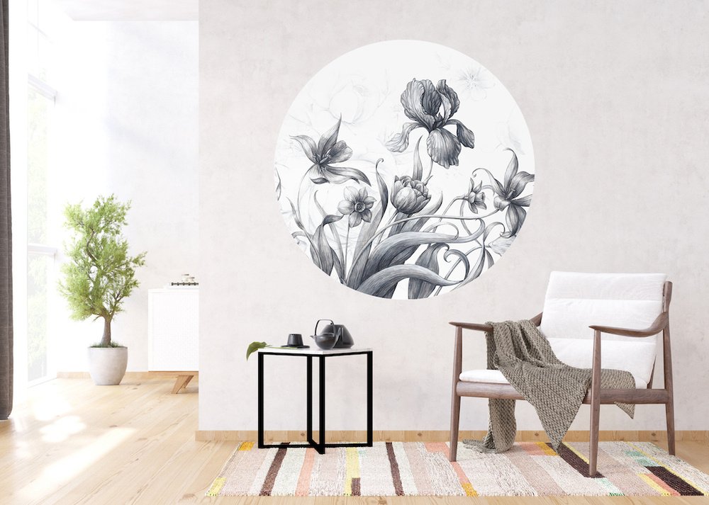 Samolepicí fototapeta CR3312 Vintage Flowers 140 x 140 cm