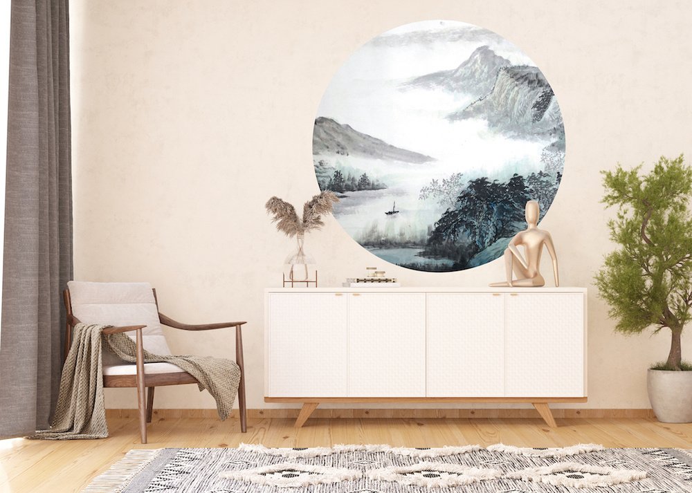 Samolepicí fototapeta CR3316 Oriental Watercolor 140 x 140 cm