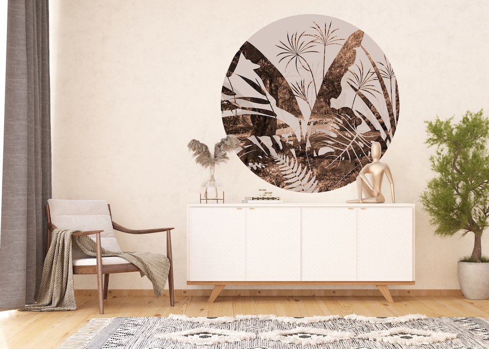 Samolepicí fototapeta CR3326 Floral Grunge 140 x 140 cm