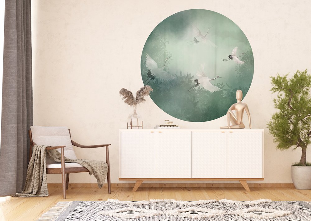 Samolepicí fototapeta CR3332 Cranes 140 x 140 cm