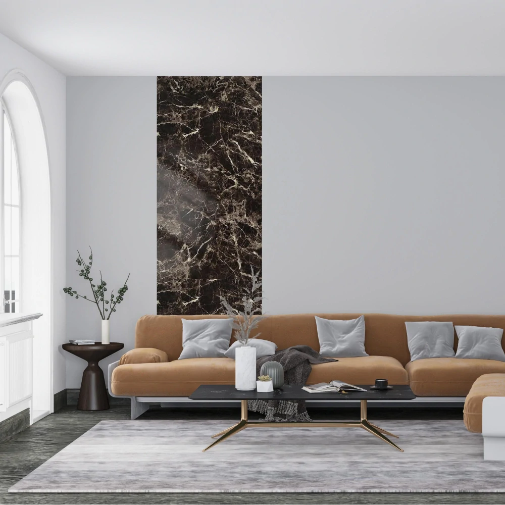 Samolepicí obklad Mramor černý 120 x 280 cm