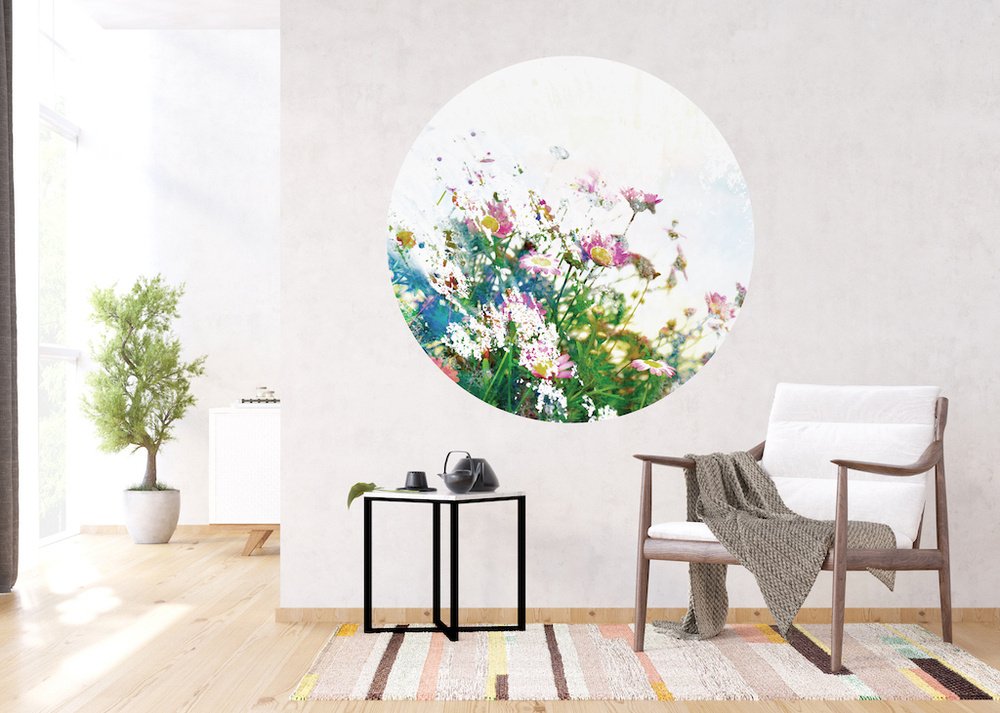 Samolepicí fototapeta CR3301 Field Flowers 140 x 140 cm