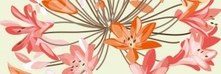 Vliesová fototapeta Dimex Orange Plant M-331 | 330x110cm