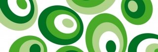 Vliesová fototapeta Dimex Green Ovals M-347 | 330x110cm