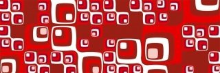 Vliesová fototapeta Dimex Red Squares M-358 | 330x110cm