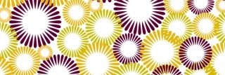 Vliesová fototapeta Dimex Brown Circles M-362 | 330x110cm
