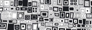 Vliesová fototapeta Dimex Black Squares M-366 | 330x110cm