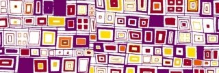 Vliesová fototapeta Dimex Violet Squares M-367 | 330x110cm