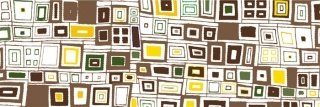 Vliesová fototapeta Dimex Brown Squares M-369 | 330x110cm