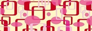 Vliesová fototapeta Dimex Red Squares M-377 | 330x110cm
