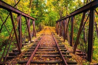 Vliesová fototapeta Dimex Railroad XL-517 | 330x220 cm