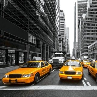 Fototapeta na zeď Dimex Taxi L-526 | 220x220 cm