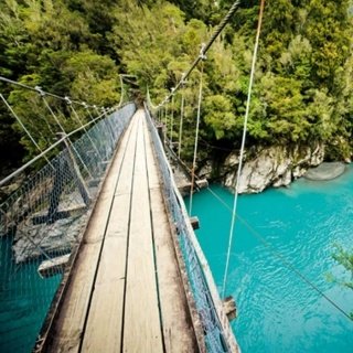 Fototapeta na zeď Dimex Bridge L-535 | 220x220 cm