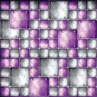 Fototapeta na zeď Dimex Metal Tiles L-573 | 220x220 cm