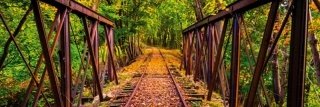 Fototapeta na zeď Dimex Railroad M-476 | 330x110cm