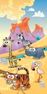 Fototapeta Dimex Animals in Savana S-233 | 110x220 cm