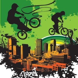 Fototapeta na zeď Bicycle Green L-261