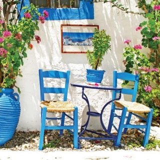 Fototapeta na zeď Blue Chairs L-195