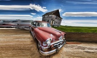 Fototapeta VETERAN CAR 386 cm x 230 cm