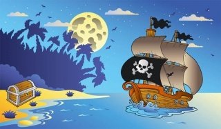 Fototapeta PIRATE SHIP 300 cm x 175 cm