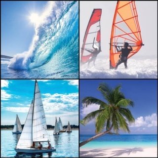 Fototapeta na zeď Boat Collage L-184