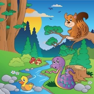Fototapeta pro děti Forest Animals L-291