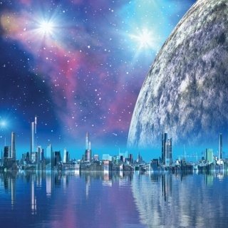 Fototapeta na zeď Futuristic City L-144