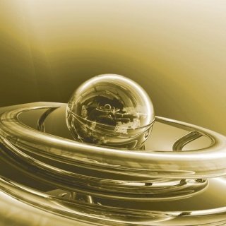 Fototapeta Glass Sphere Gold L-246