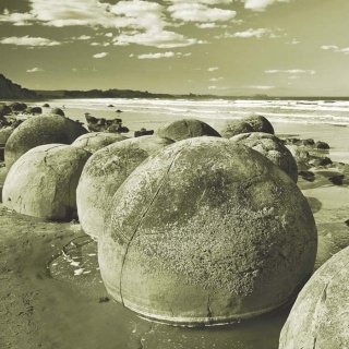 Fototapeta na zeď Moeraki Gray L-169
