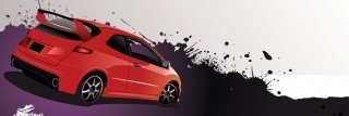 Vliesová fototapeta Red Car M-218